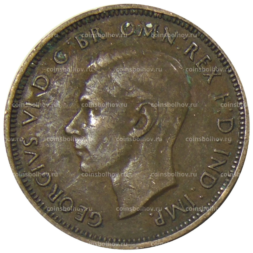 1/2 пенни 1938 года Австралия