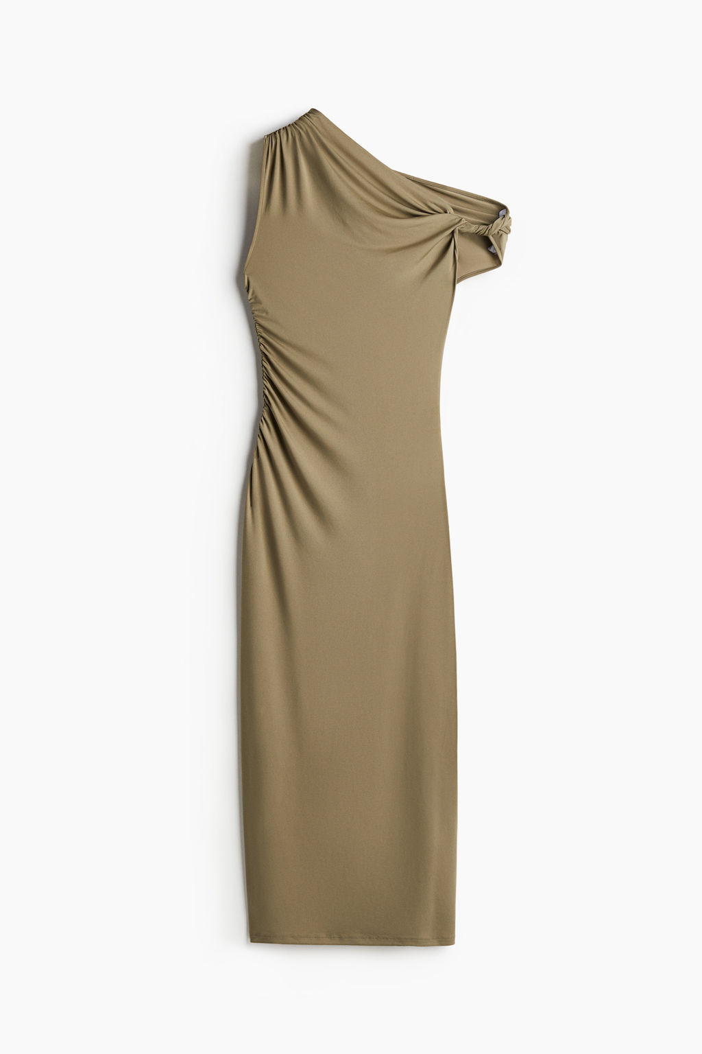 Vestido de un hombro con detalle girado - H&m фото 5