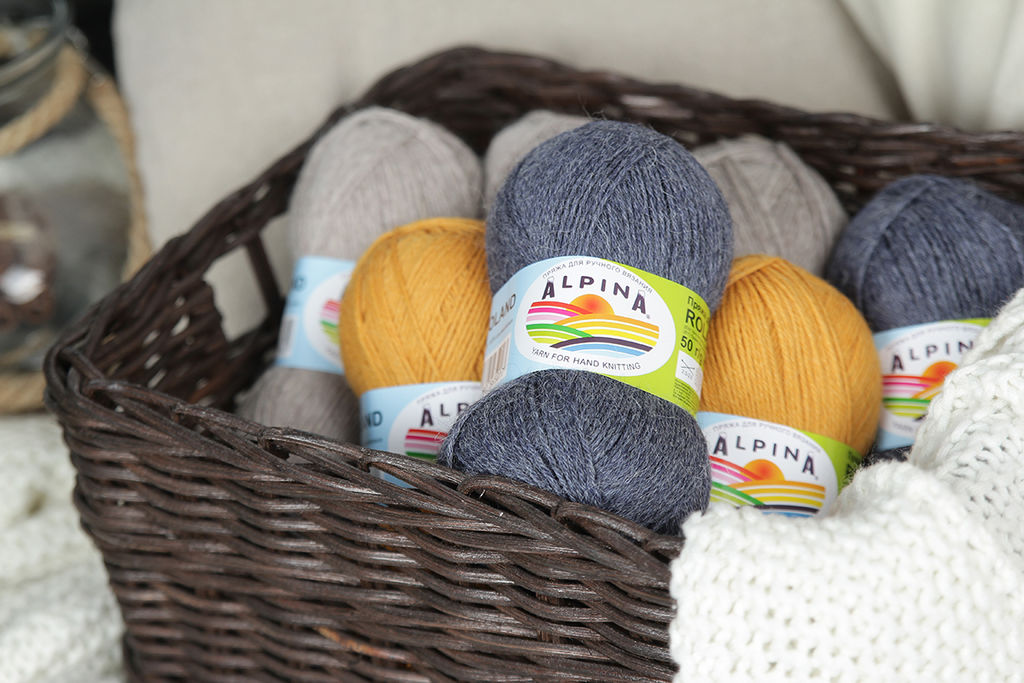 Пряжа ALPINA ROLAND 100% альпака 4 шт. х 50 г 200 м  10 м