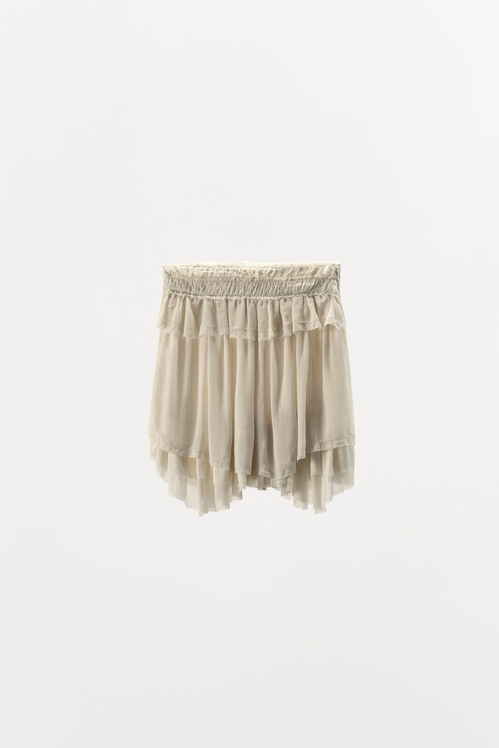 LIMITED EDITION GEORGETTE RUFFLE SKIRT - Zara фото 6