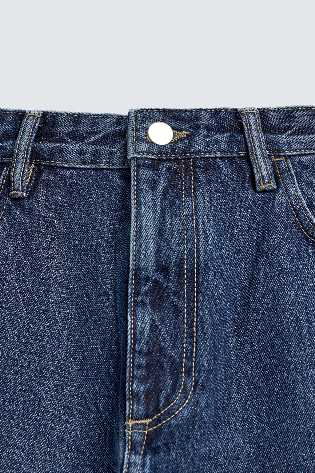 JEANS TAPERED WIDE FIT / Azul - Zara фото 10