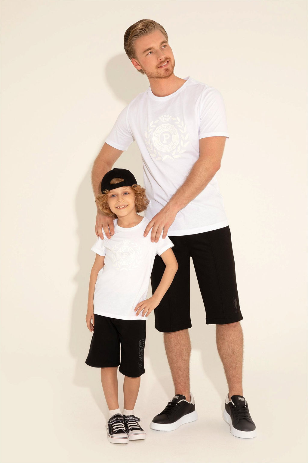 U. S. Polo Assn / Белая футболка с круглым вырезом для мальчика