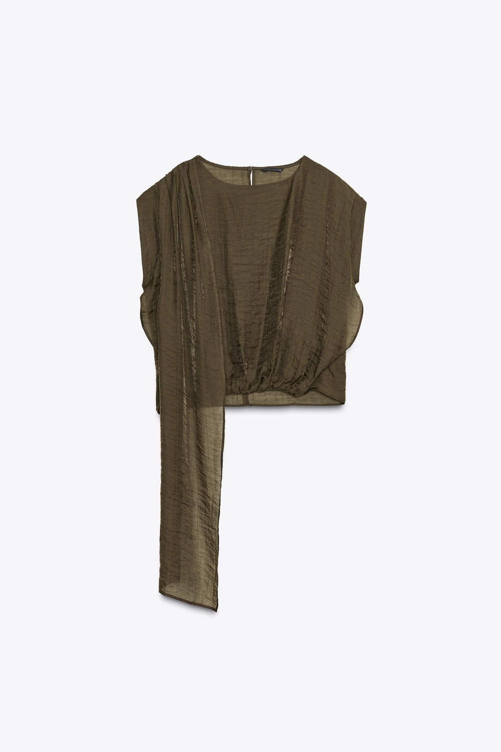 FLOWING TOP WITH SCARF - Zara фото 12