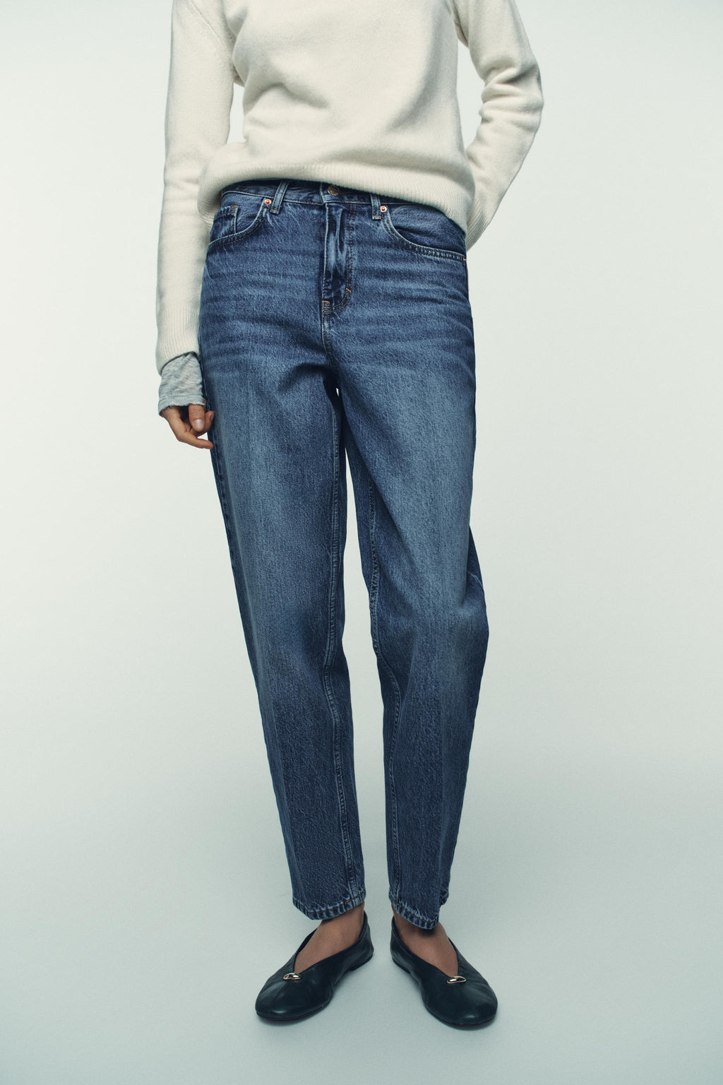 Z1975 HIGH-WAIST SLIM FIT JEANS - Zara фото 2