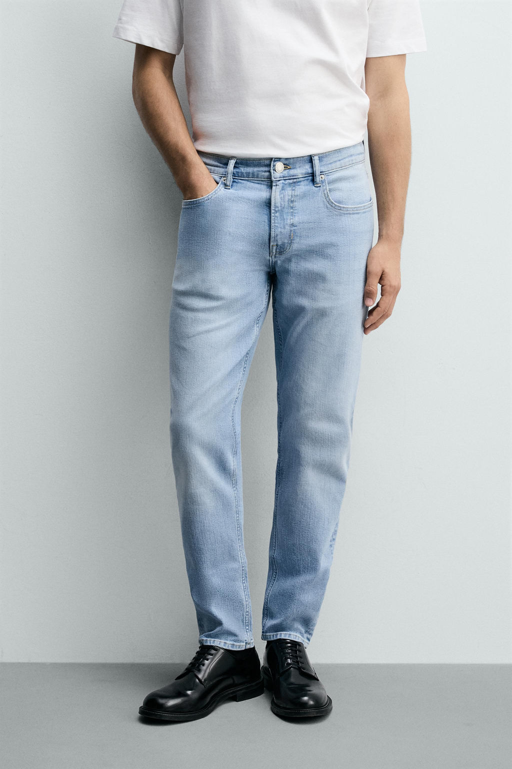 JEANS SLIM FIT B?SICO / Azul claro - Zara фото 2
