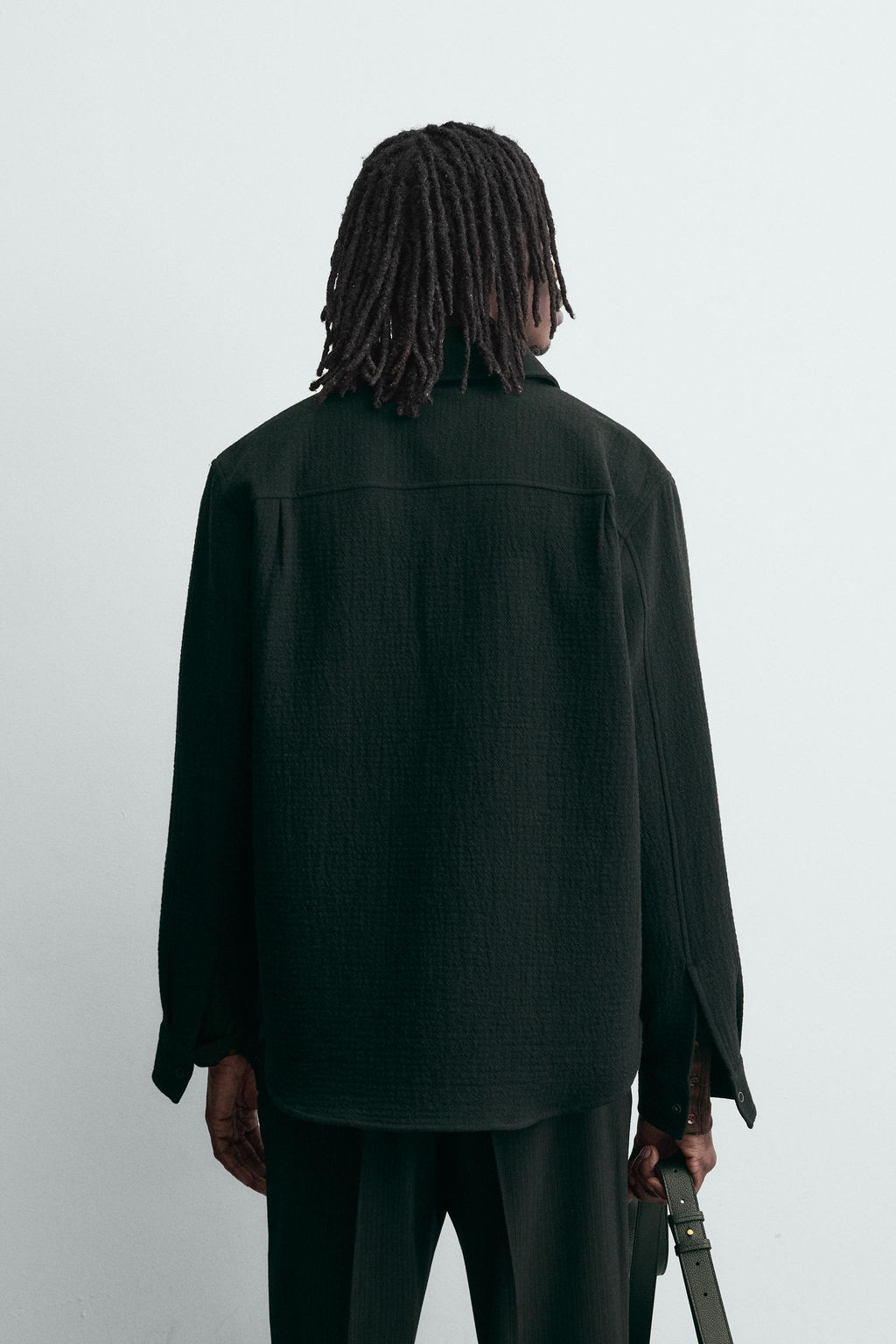 TEXTURED RELAXED FIT OVERSHIRT - Zara фото 12
