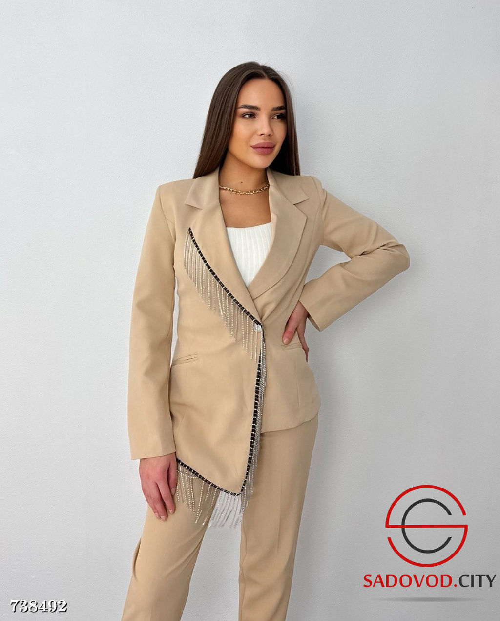 Нарядный брючный костюм для женщин - Bruno фото 9