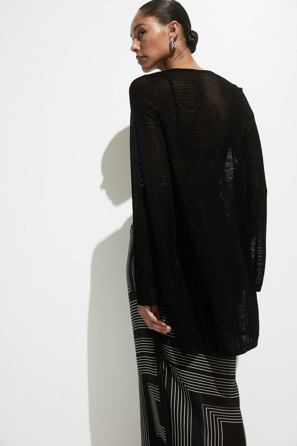 Cardigan playero en punto pointelle - H&m фото 3