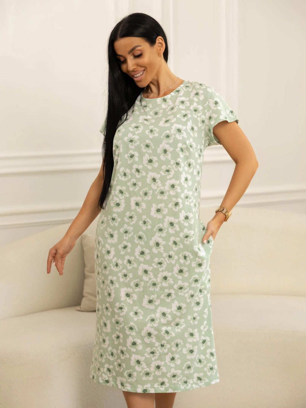 Платье женское, цвет зеленый