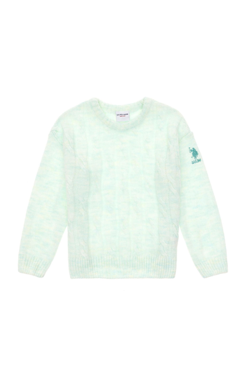 Свитер водно-зеленого цвета для девочек Неожиданная скидка в корзине - U.s. polo assn фото 3