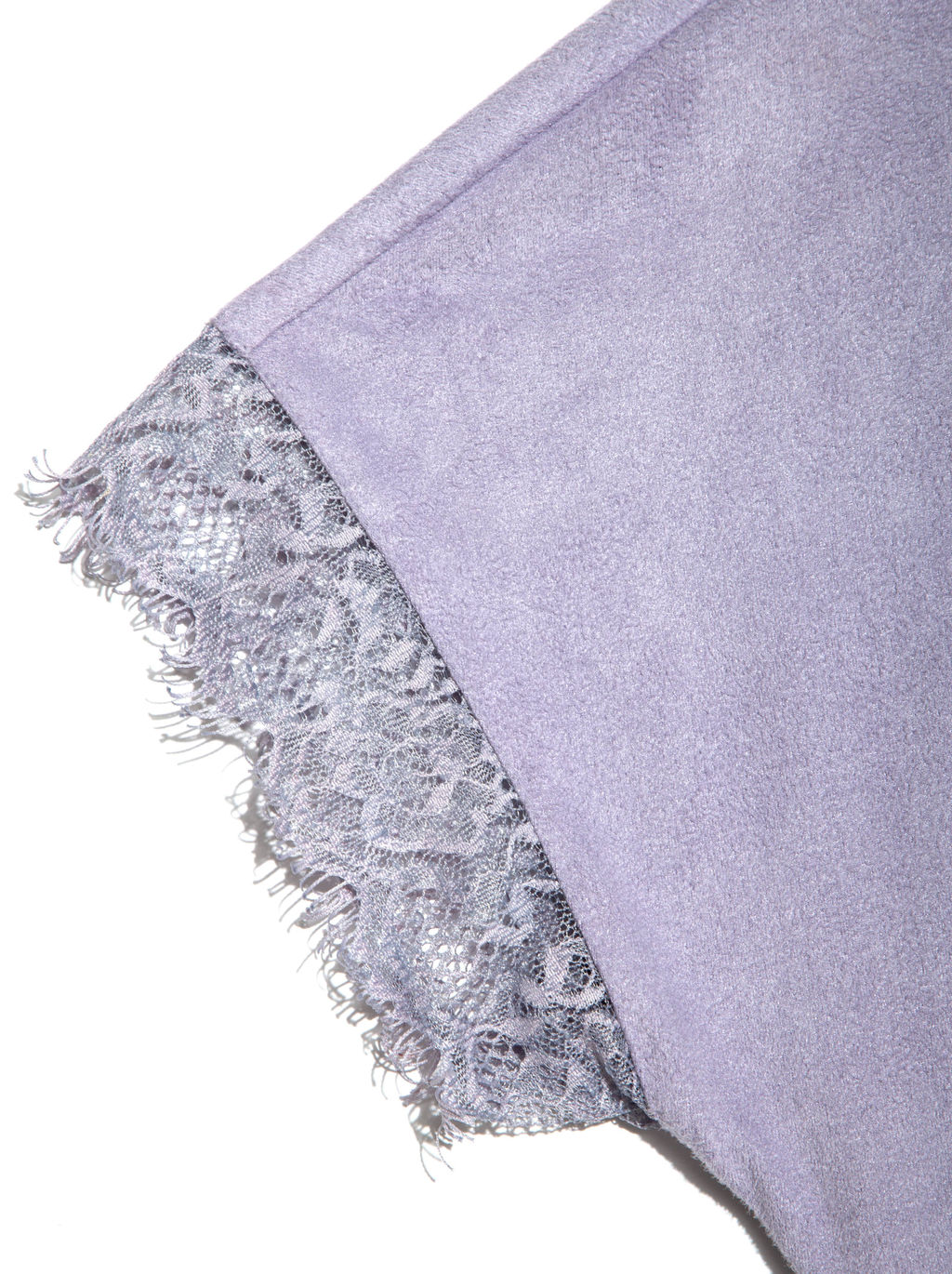 CONTE Топ с эффектом замши и деликатным кружевом LD 917 lavender frost