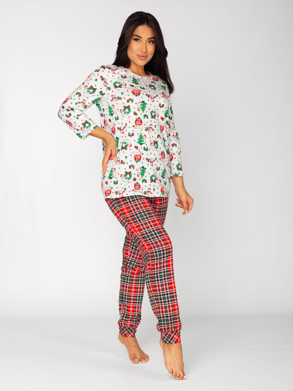 Пижама женская кулирка с брюками "СЮРПРИЗ"