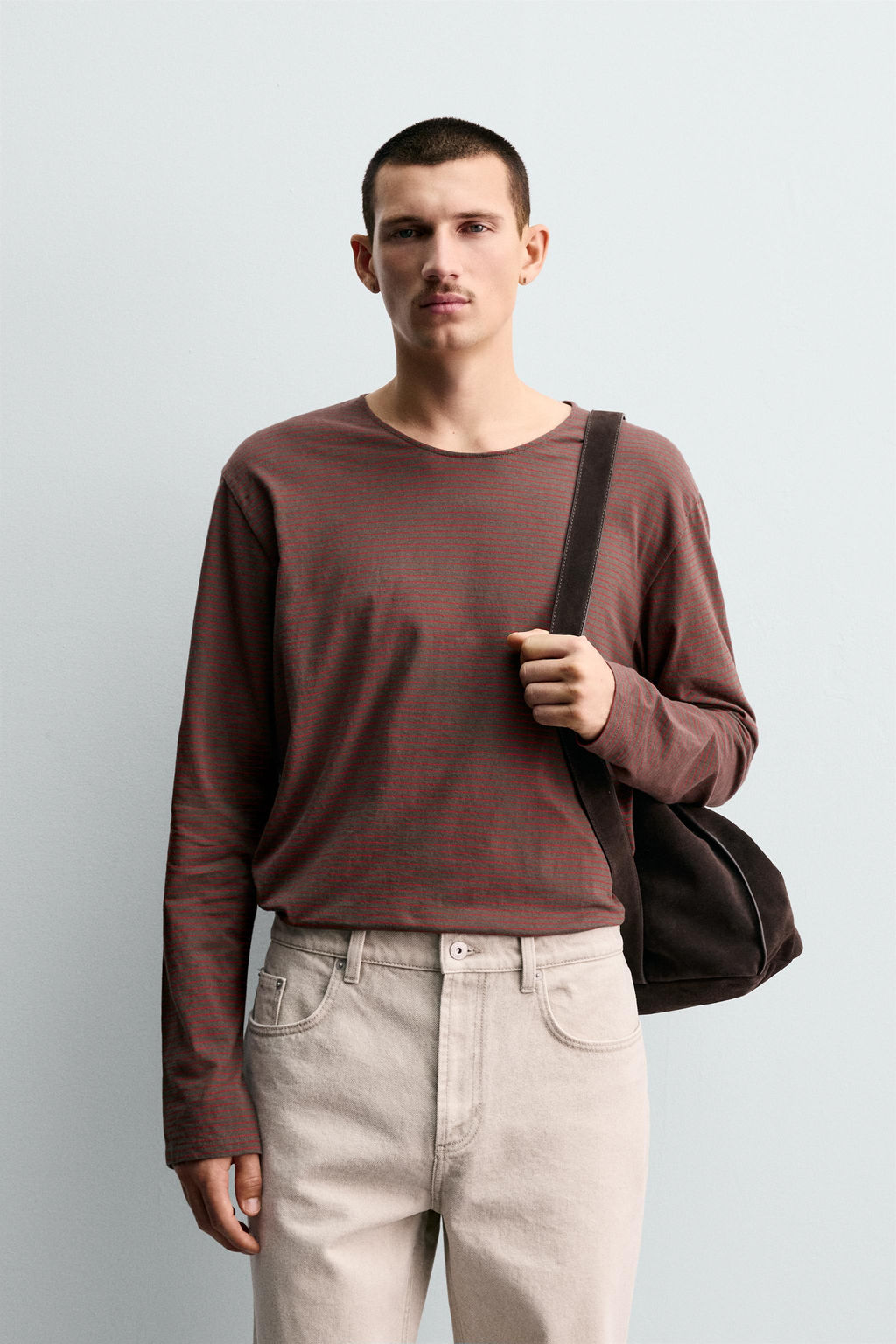 STRIPED JACQUARD T-SHIRT - Zara фото 2