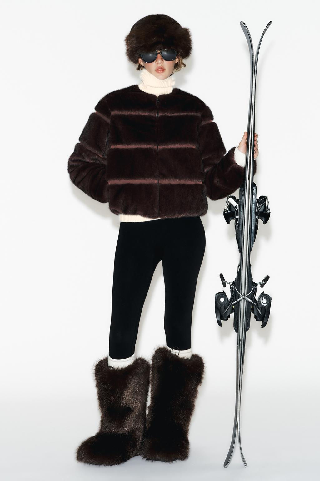 FAUX FUR HEIQ XREFLEX SKI COLLECTION JACKET - Zara фото 6