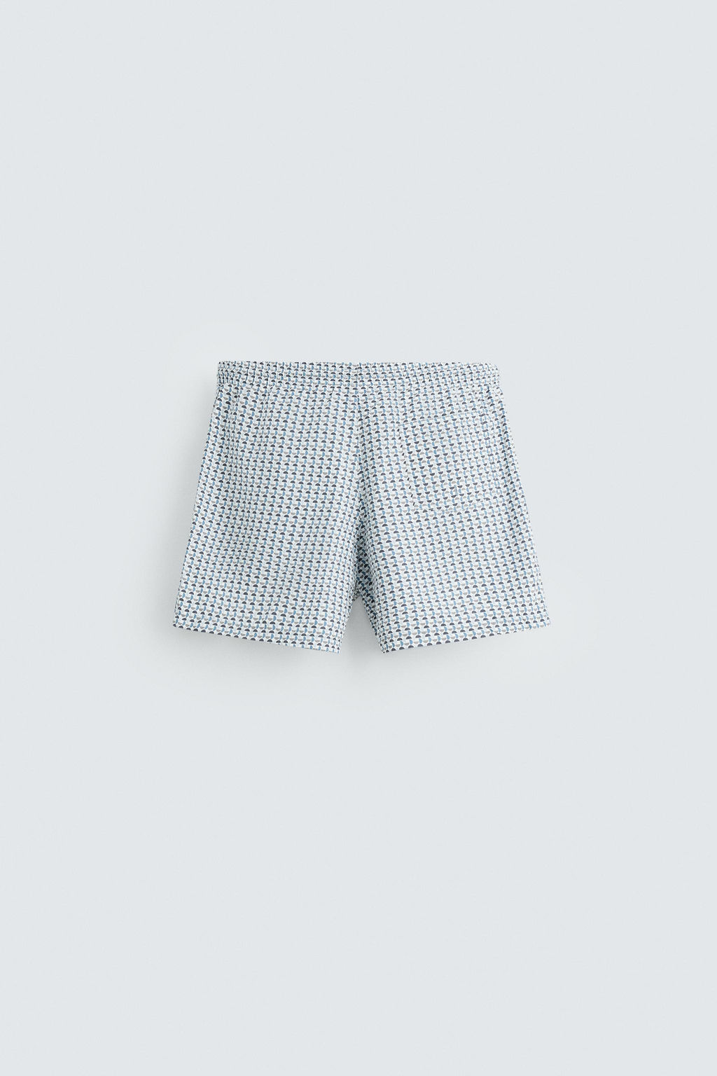 GEOMETRIC PRINT MID-LENGTH SWIMMING TRUNKS - Zara фото 2