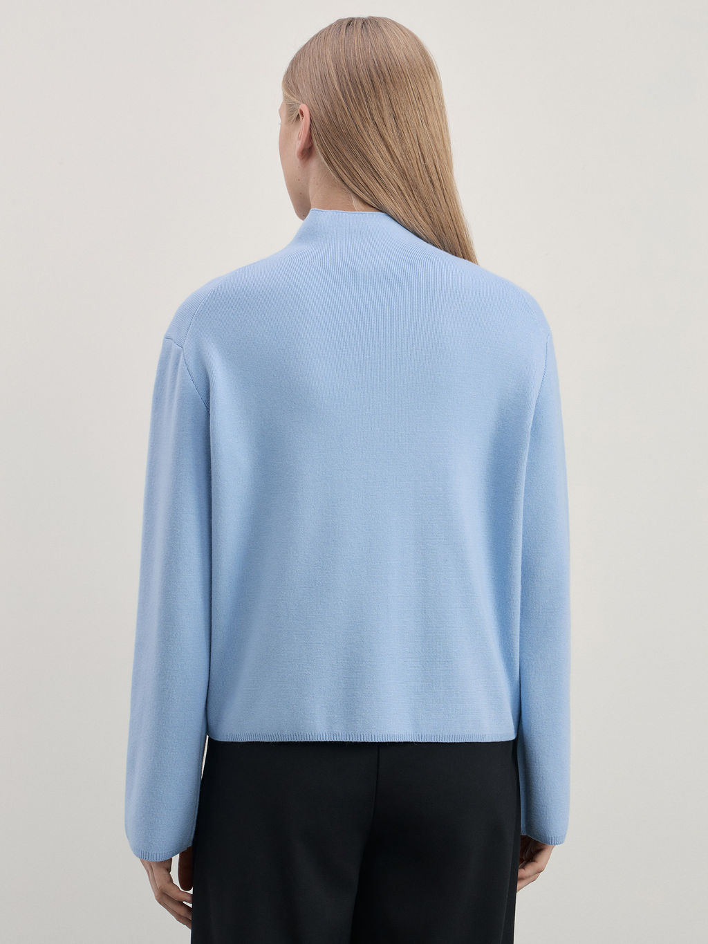 Джемпер с воротником-стойкой из вискозы / Zarina  фото 5