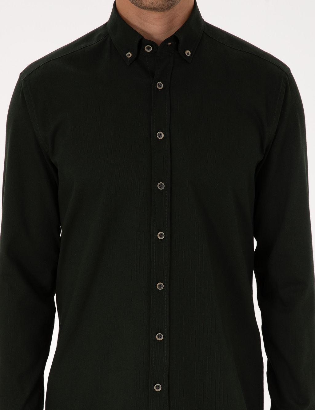 Koyu Haki Regular Fit Uzun Kollu G_mlek - Pierre cardin фото 6