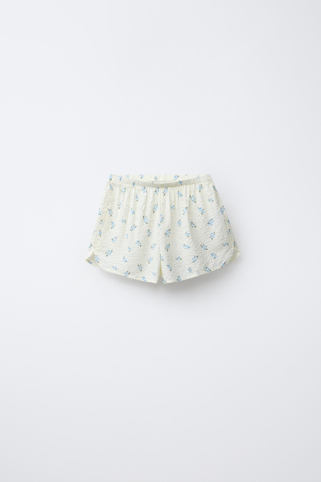 AGES 6-14/ SEERSUCKER FLORAL SHIRT AND BERMUDA PYJAMAS - Zara фото 4
