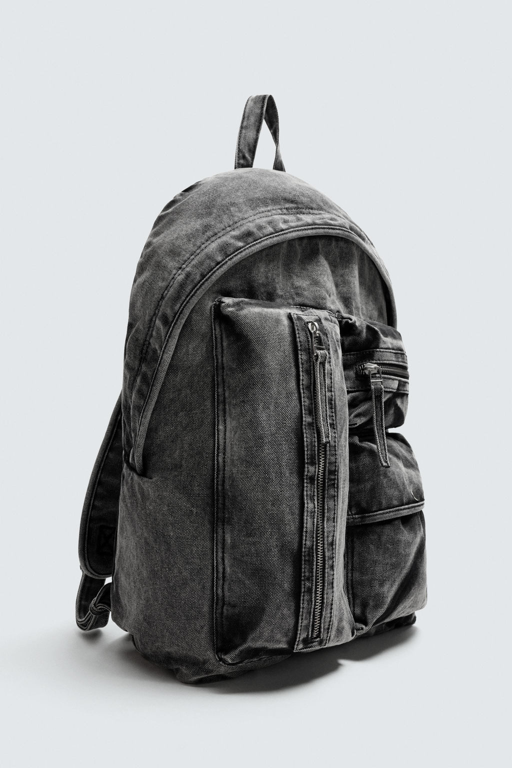 WASHED-EFFECT DENIM BACKPACK - Zara фото 4