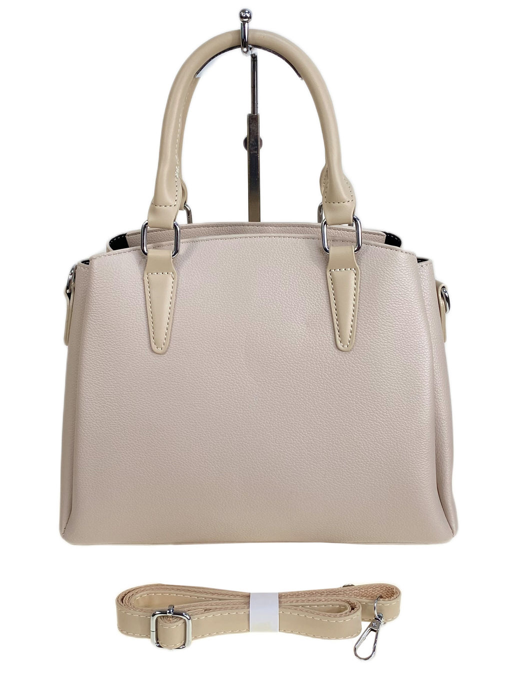 Женская сумка из искусственной кожи, цвет молочный - Greta фото 2