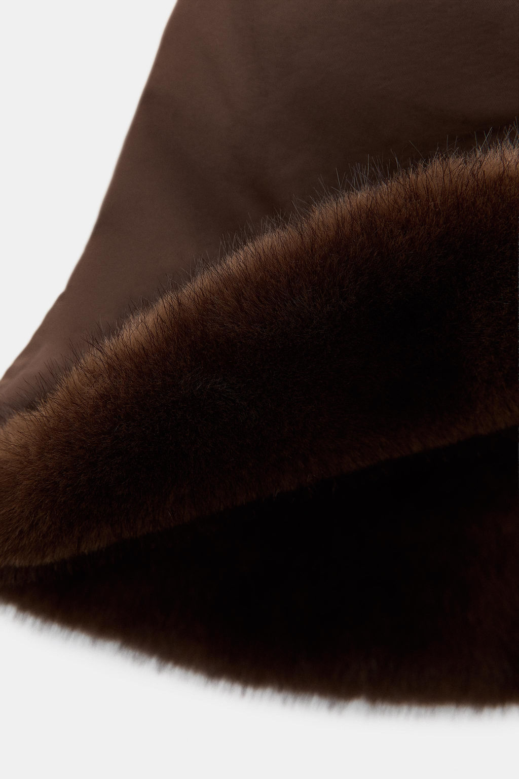 FAUX FUR NYLON HAT - Zara фото 5