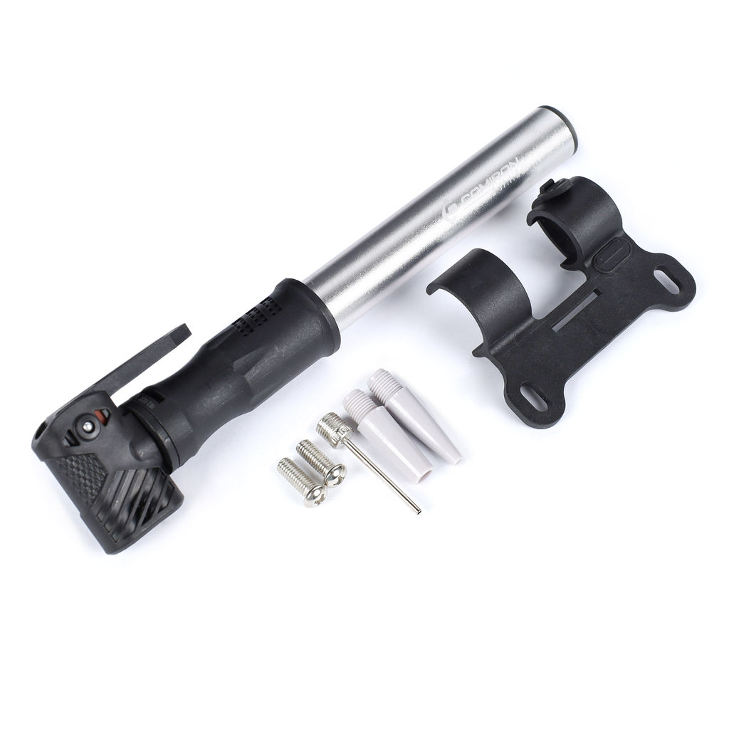 Велонасос COMIRON DIRK 1, алюминиевый цилиндр, пластиковая ручка, телескопическая головка на шланге, Presta-Schrader-Dunlop, 8,3 бар. /уп 100 - Галеонтрейд фото 14