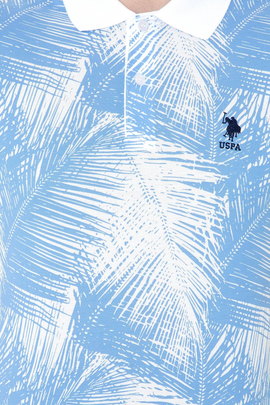 U. S. Polo Assn Мужская темно-синяя футболка с воротником-поло - U.s. polo assn фото 6