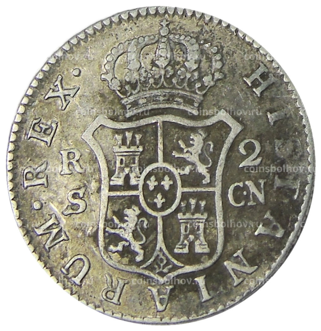 2 реала 1801 года Испания