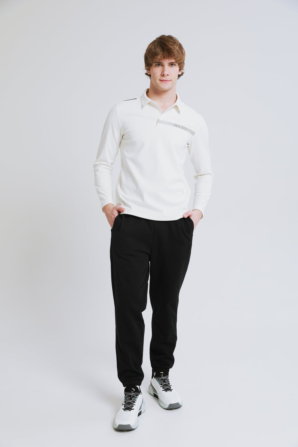 Лонгслив half-zip Белый - Anta фото 3