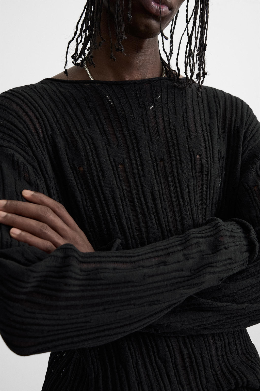 DECONSTRUCTED TEXTURED SWEATER - Zara фото 5