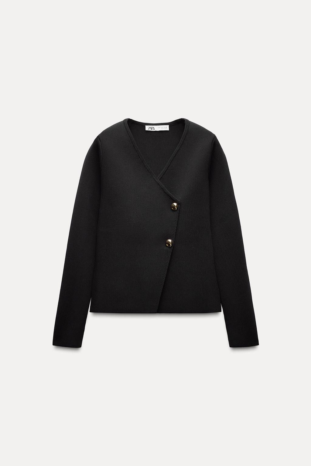 ASYMMETRIC KNIT CARDIGAN - Zara фото 7