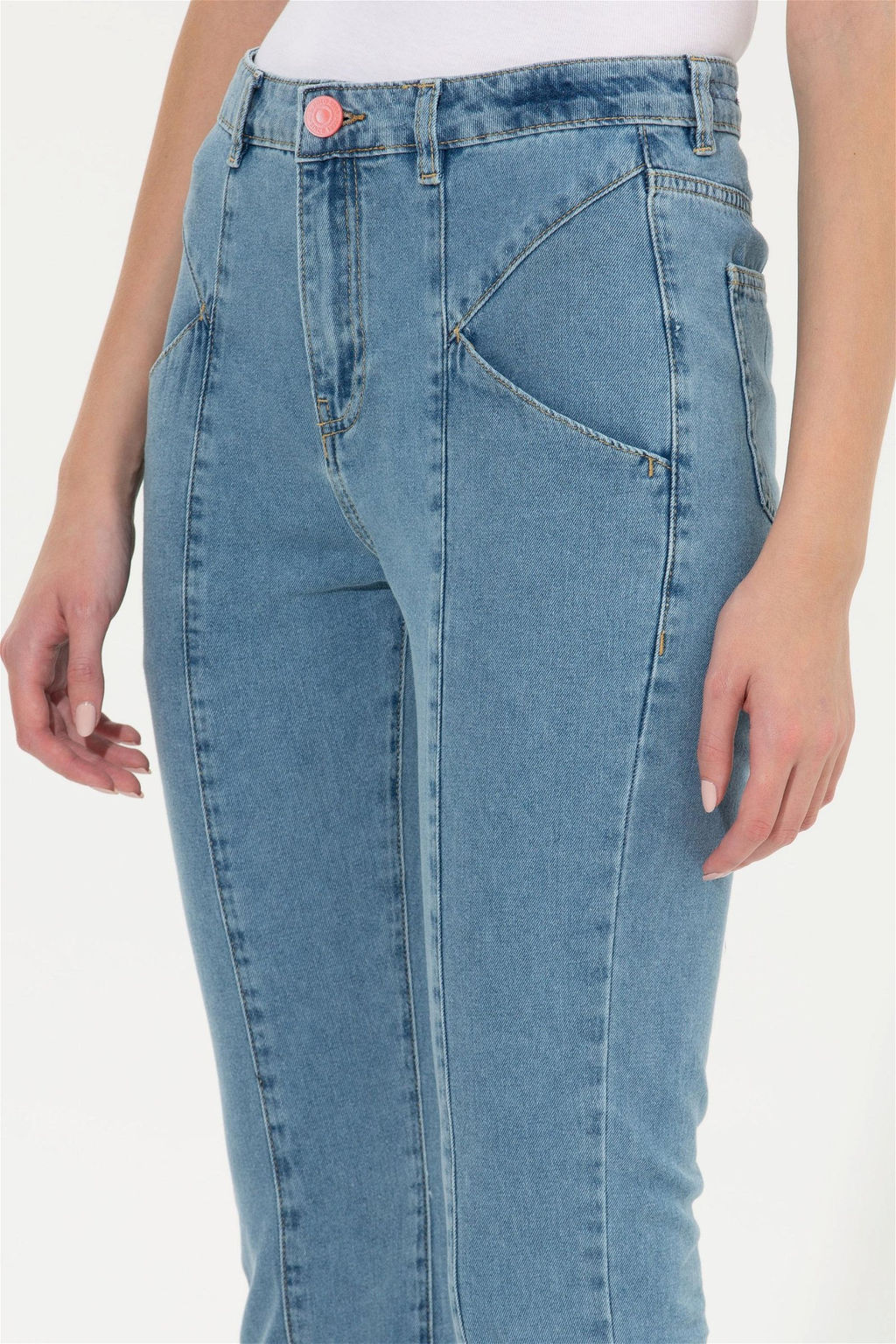 Женские голубые джинсовые брюки Неожиданная скидка в корзине - U.s. polo assn фото 5