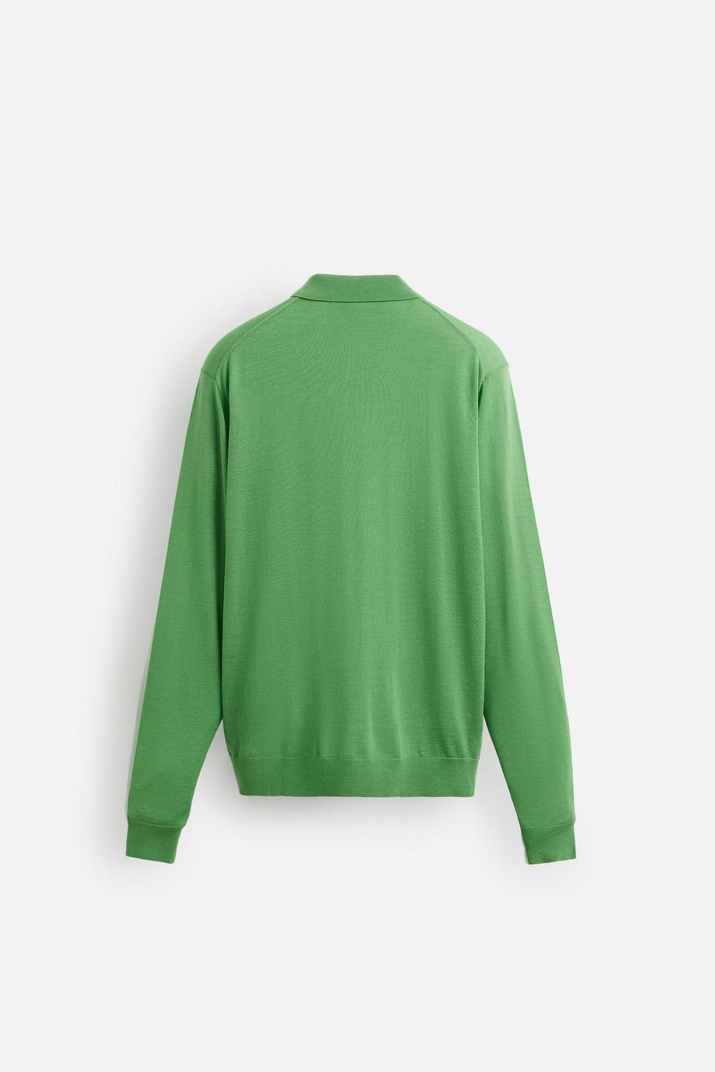 100% WOOL KNIT POLO SHIRT - Zara фото 7