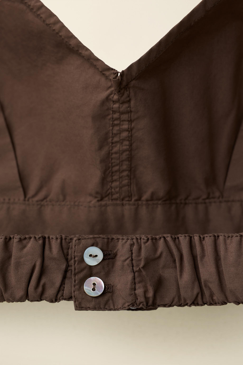 TOP POPEL?N CREATED BY CARAMEL LONDON X ZARA / Chocolate