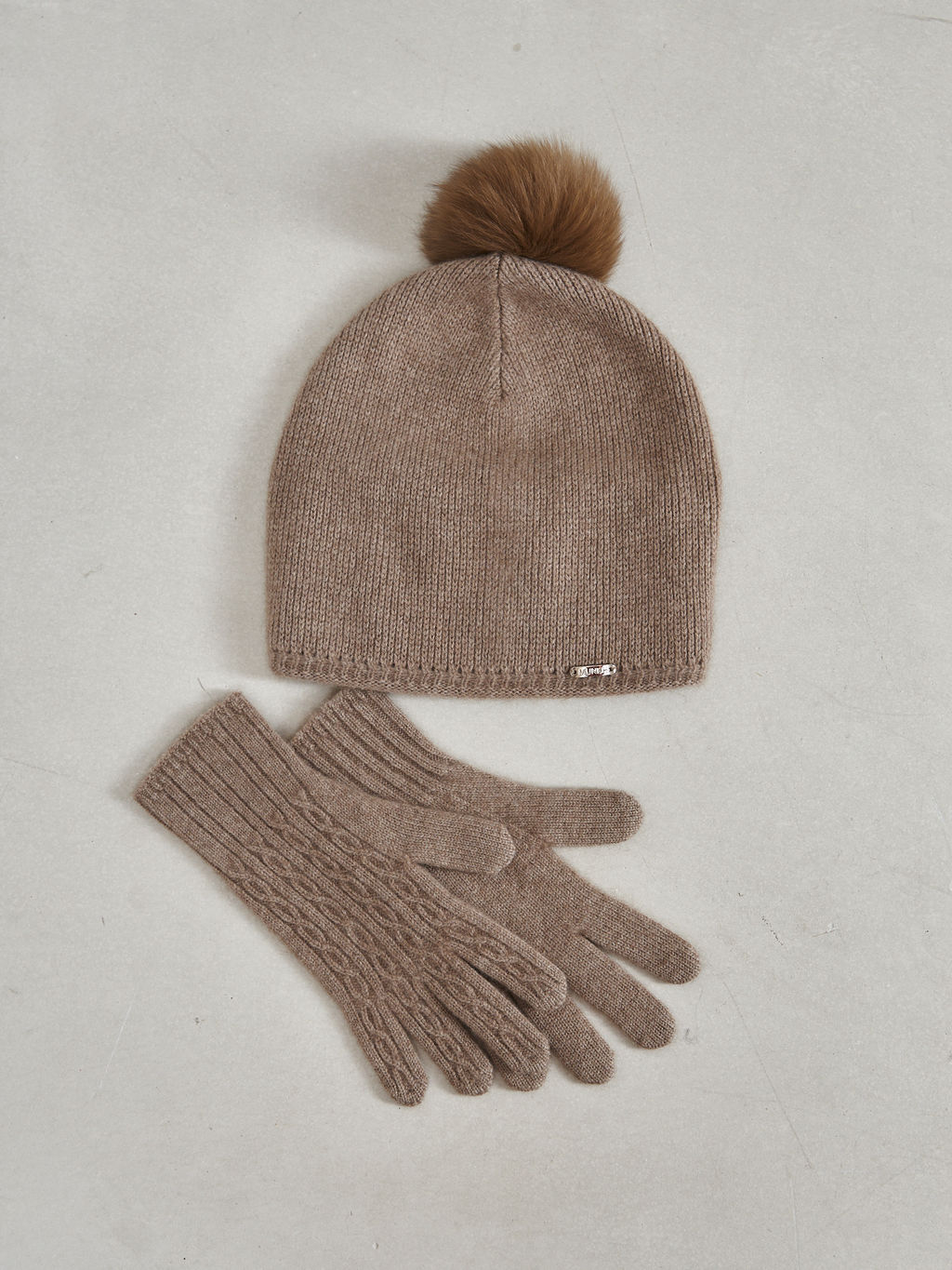 Перчатки из кашемира 31022 капучино