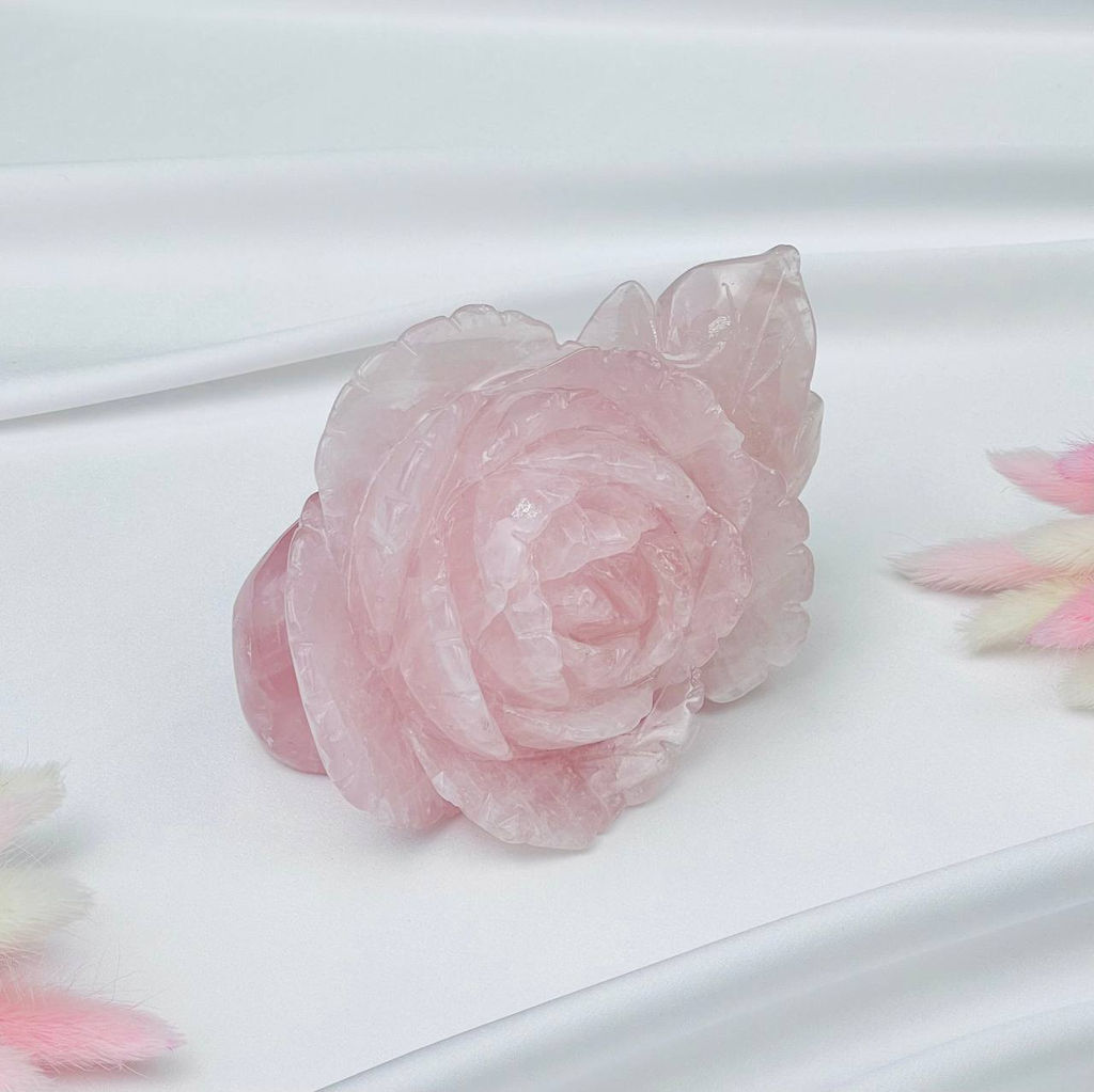 Цветок из Розового кварца - Радуга самоцветов фото 4