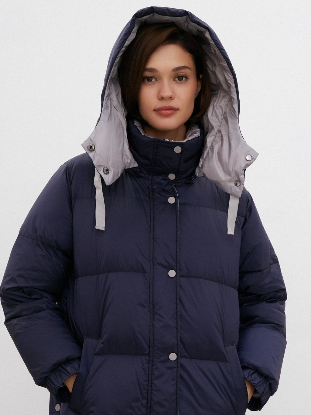 Conso/WDL 220530 - navy Пуховое Пальто фото 3