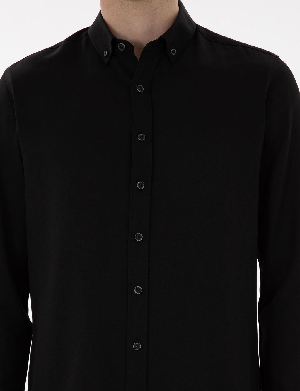 Siyah Regular Fit Uzun Kollu G_mlek - Pierre cardin фото 6