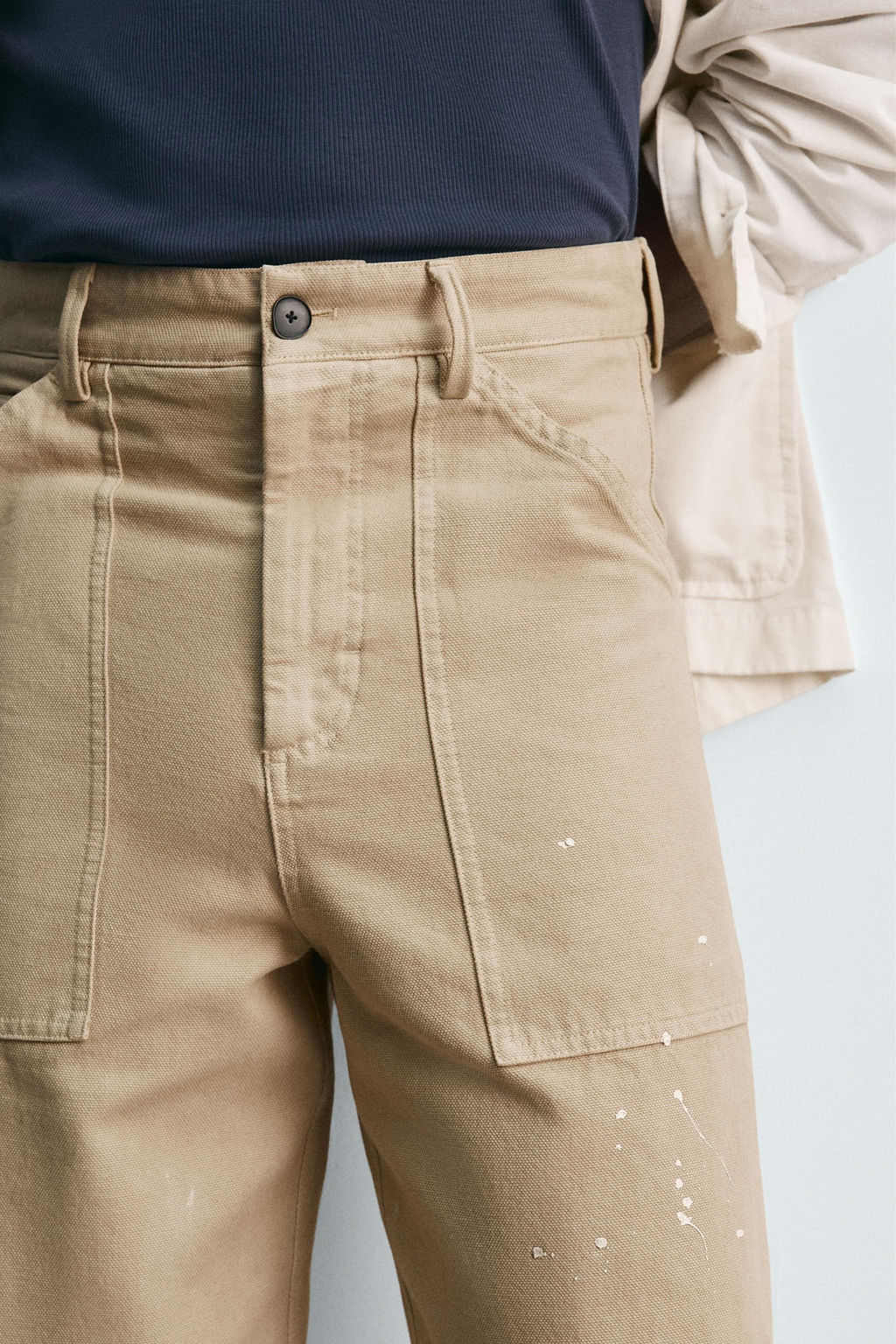 LIMITED EDITION PAINT SPLATTER TROUSERS - Zara фото 5