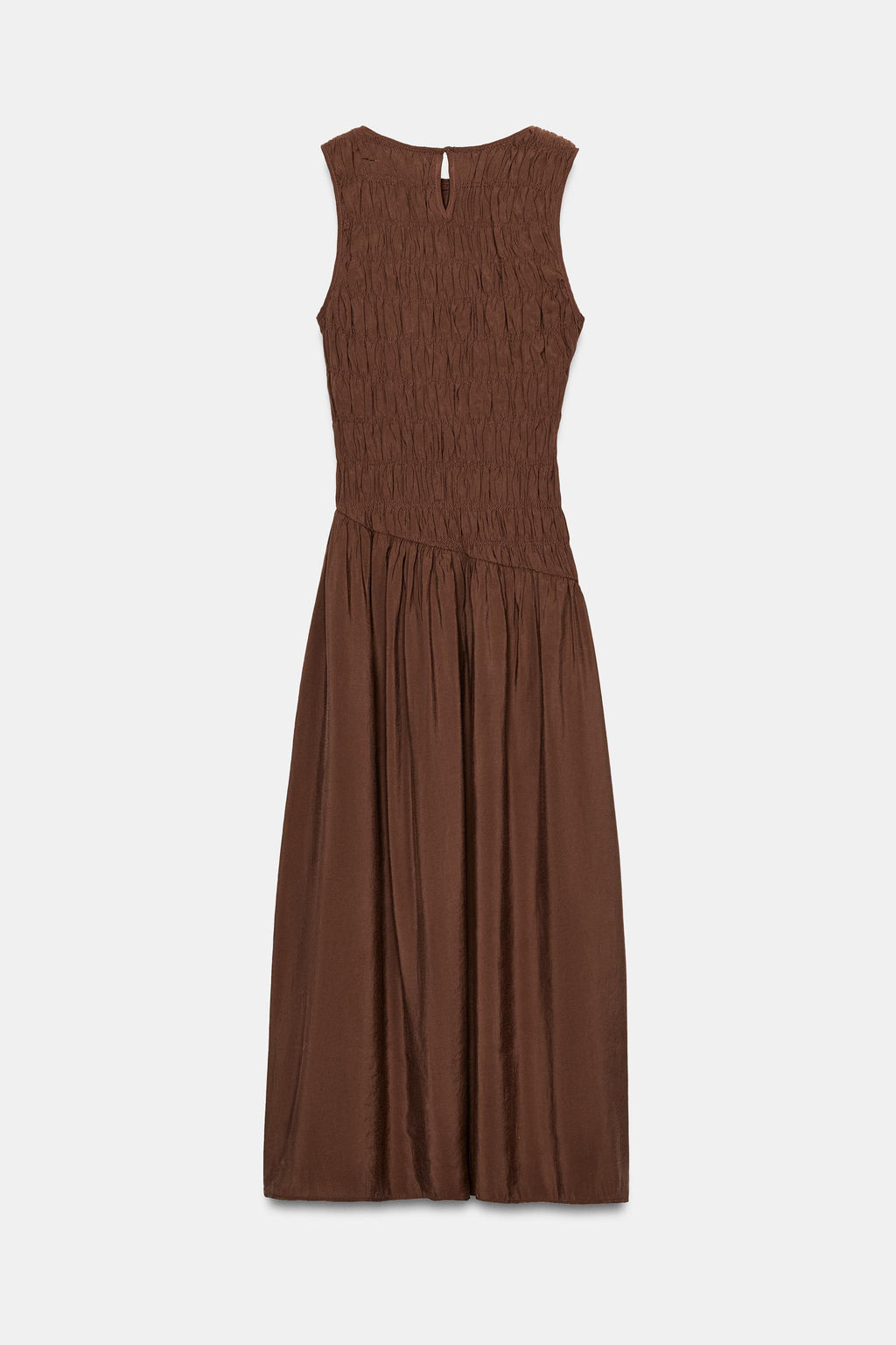 VESTIDO MIDI VOLUMEN / Co?ac - Zara фото 7