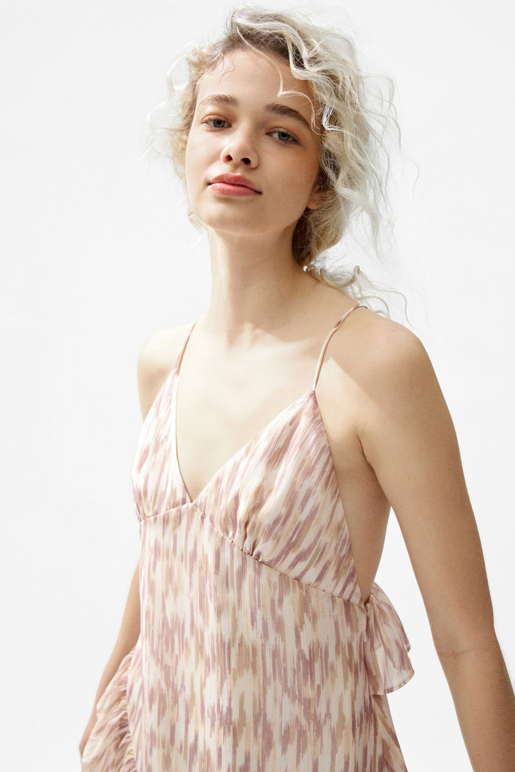 Vestido de gasa con volantes - H&m фото 3