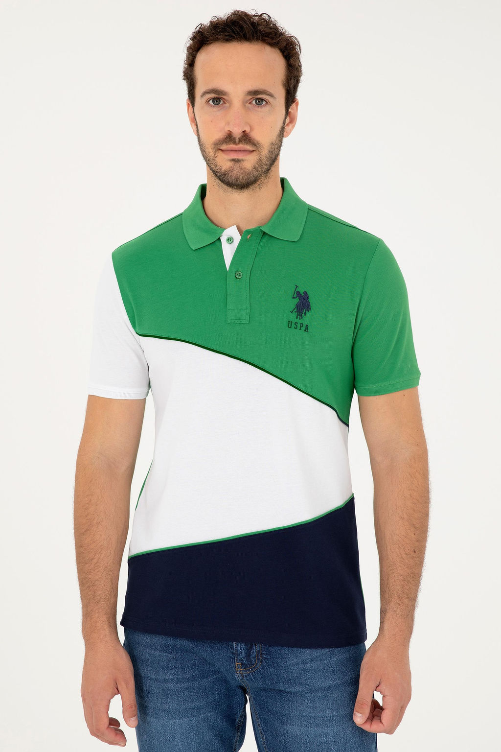 U. S. Polo Assn / Мужская зеленая футболка - U.s. polo assn фото 3
