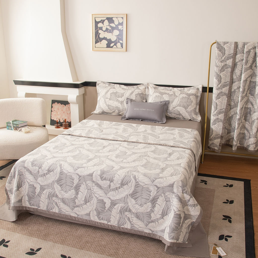 Комплект постельного белья на резинке Сатин Aurora Veil с Покрывалом AVR008 180*200*25;160*200*25;140*200*25 Евро - Ситрейд фото 9