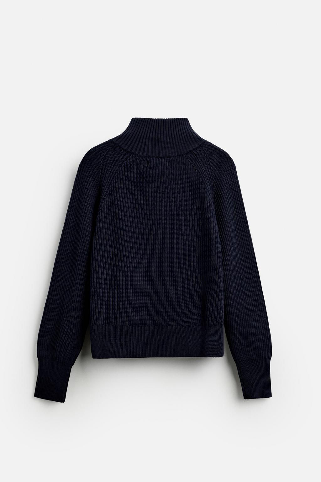 MOCK NECK SWEATER WITH ZIP - LIMITED EDITION - Zara фото 8