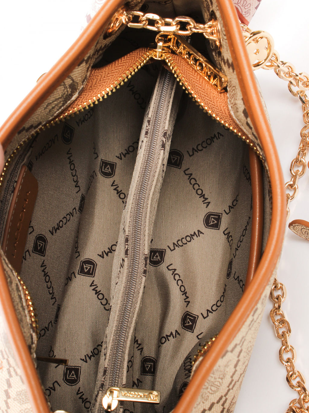 LACCOMA сумка АС837-Россия-бежевый эко кожа