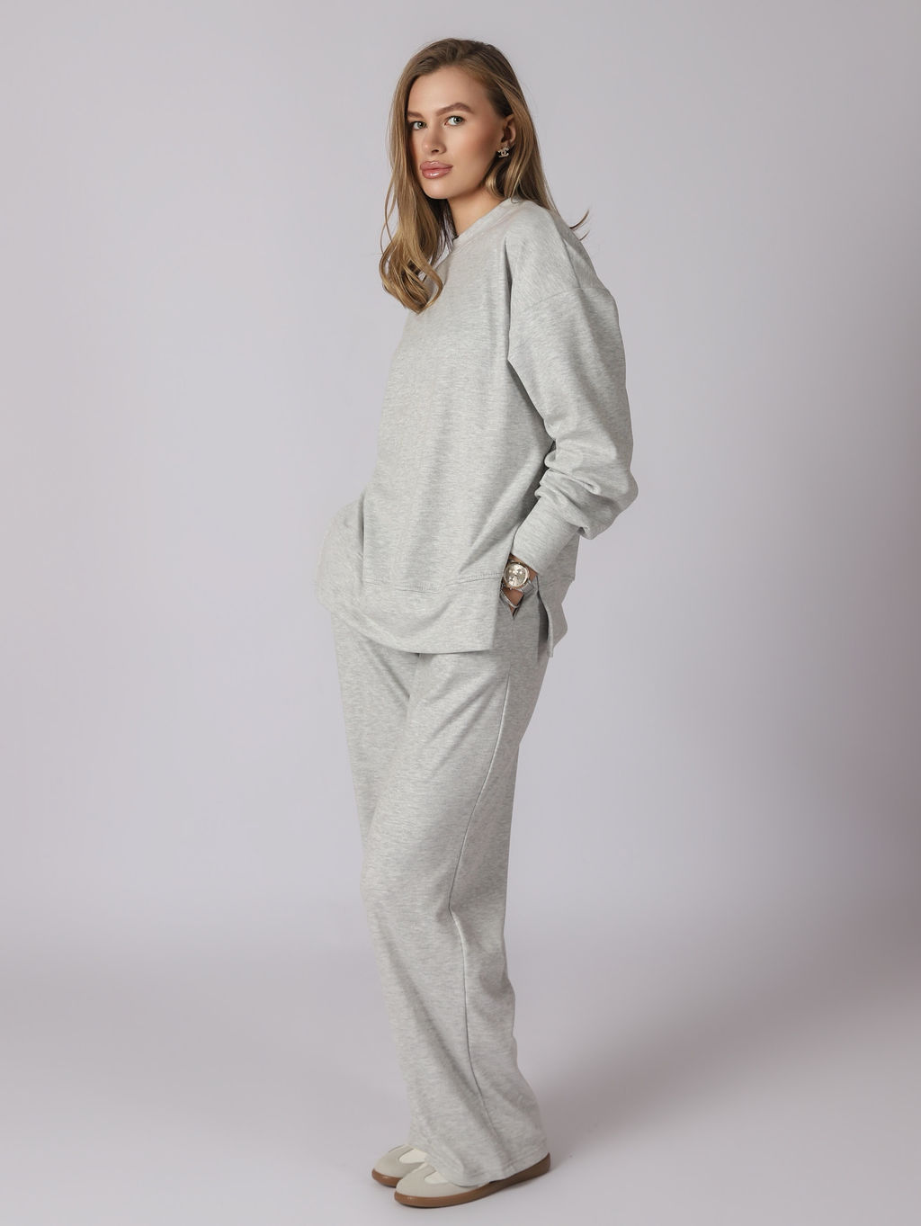 Женский Женский костюм СК030 Серый от Спортсоло