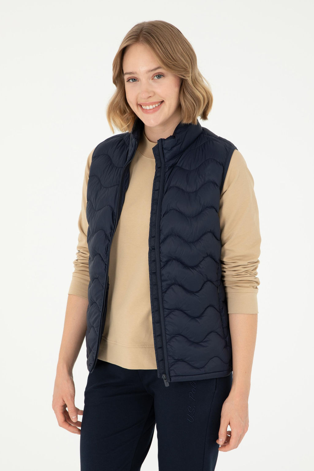 Женский темно-синий жилет Неожиданная скидка в корзине - U.s. polo assn фото 15
