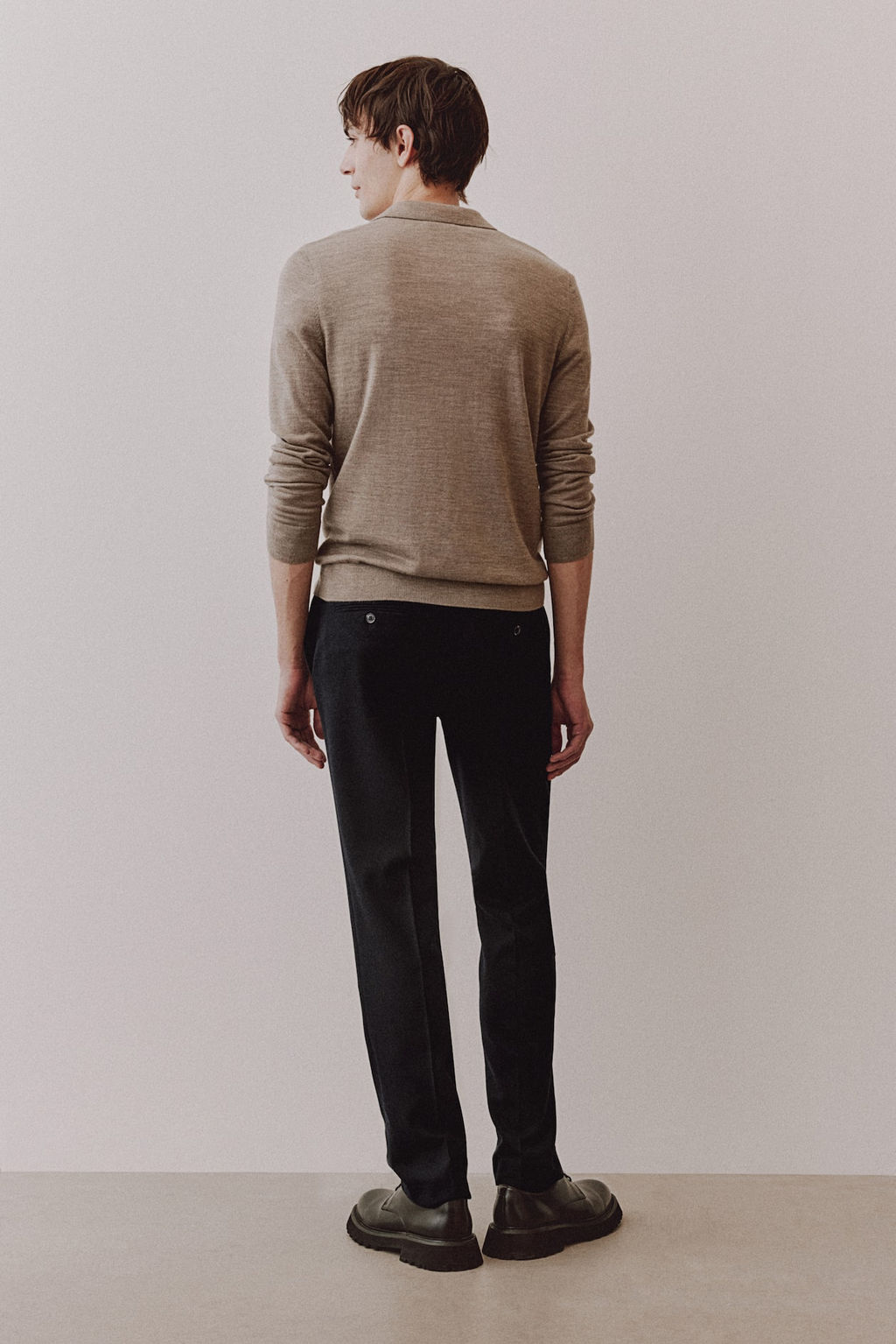 Slim Fit Wool-blend trousers - H&m фото 3