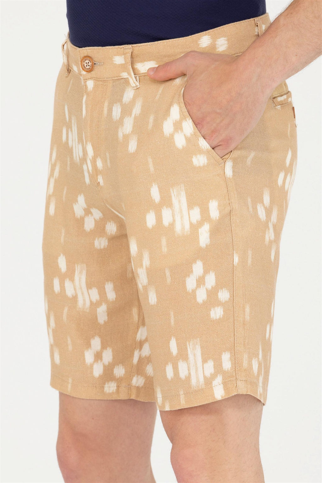 U. S. Polo Assn Мужские шорты из ткани светло-коричневого цвета - U.s. polo assn фото 13