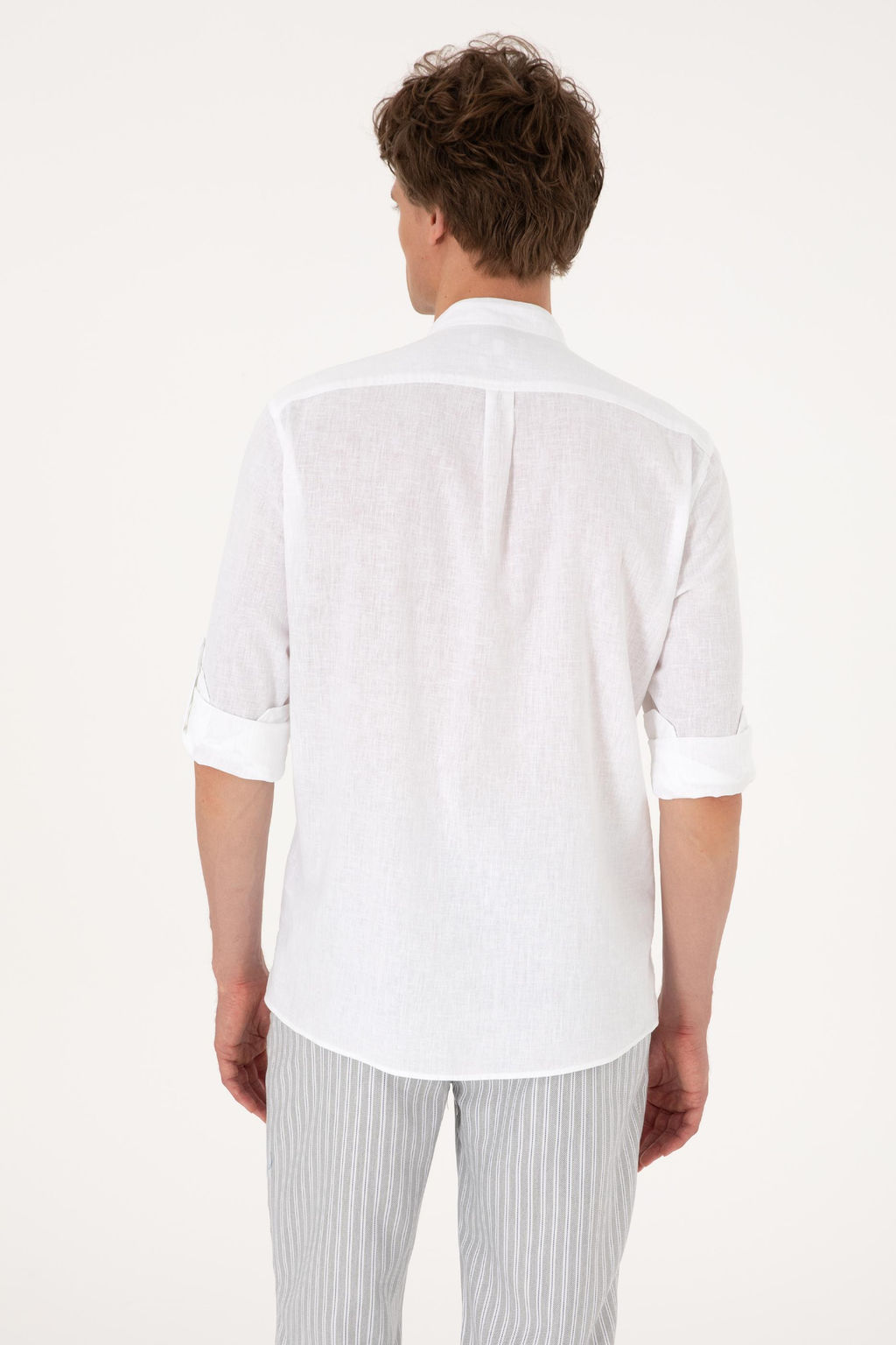 Erkek Beyaz Uzun Kollu G_mlek Sepette S_rpriz _ndirim - U.s. polo assn фото 5